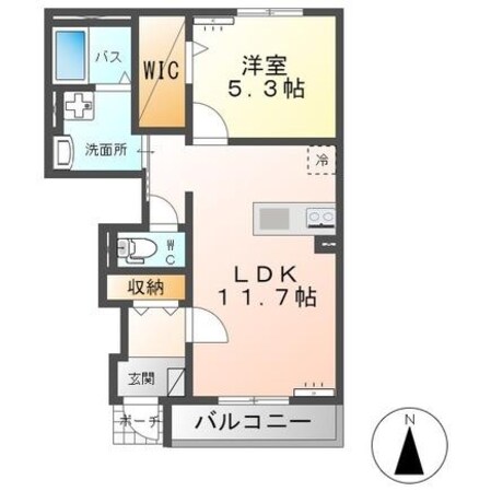 ベルフルールⅡの物件間取画像